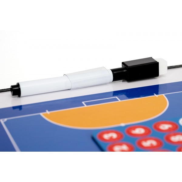 Tableau Tactique Futsal Double Face 45×30 Cm – Magnétique, Avec Marqueurs Et Pions – Entraîneur De Foot
